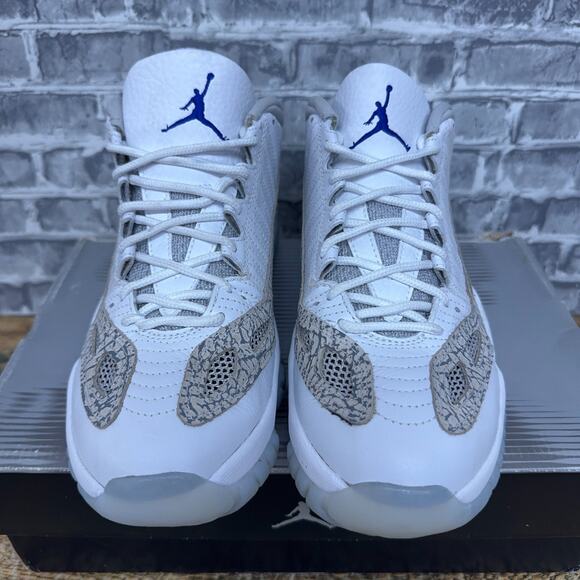 Nike Air Jordan 11 Low IE White Cobalt Zen Grey Cement 306008-143 Mens Size 8 main image 5